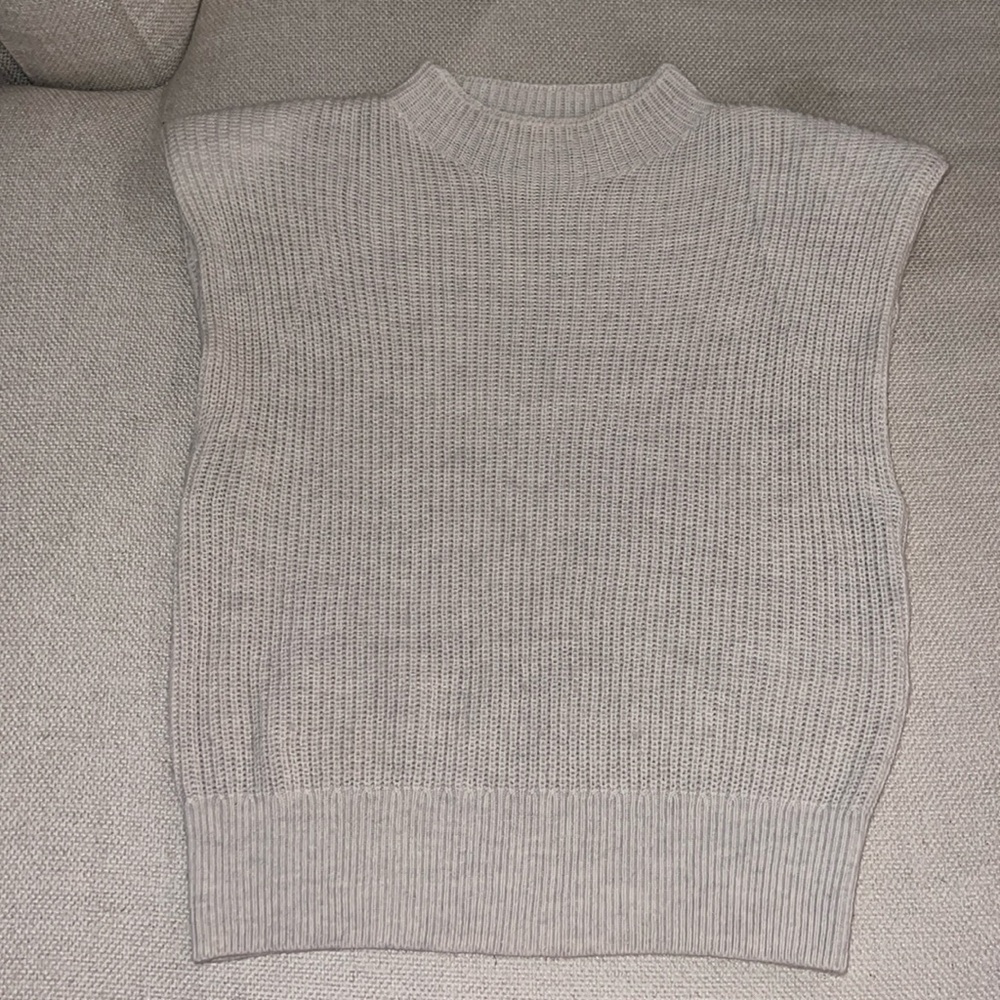 Aritzia Babaton Hazlitt Sweater Vest (color: Heather Birch)